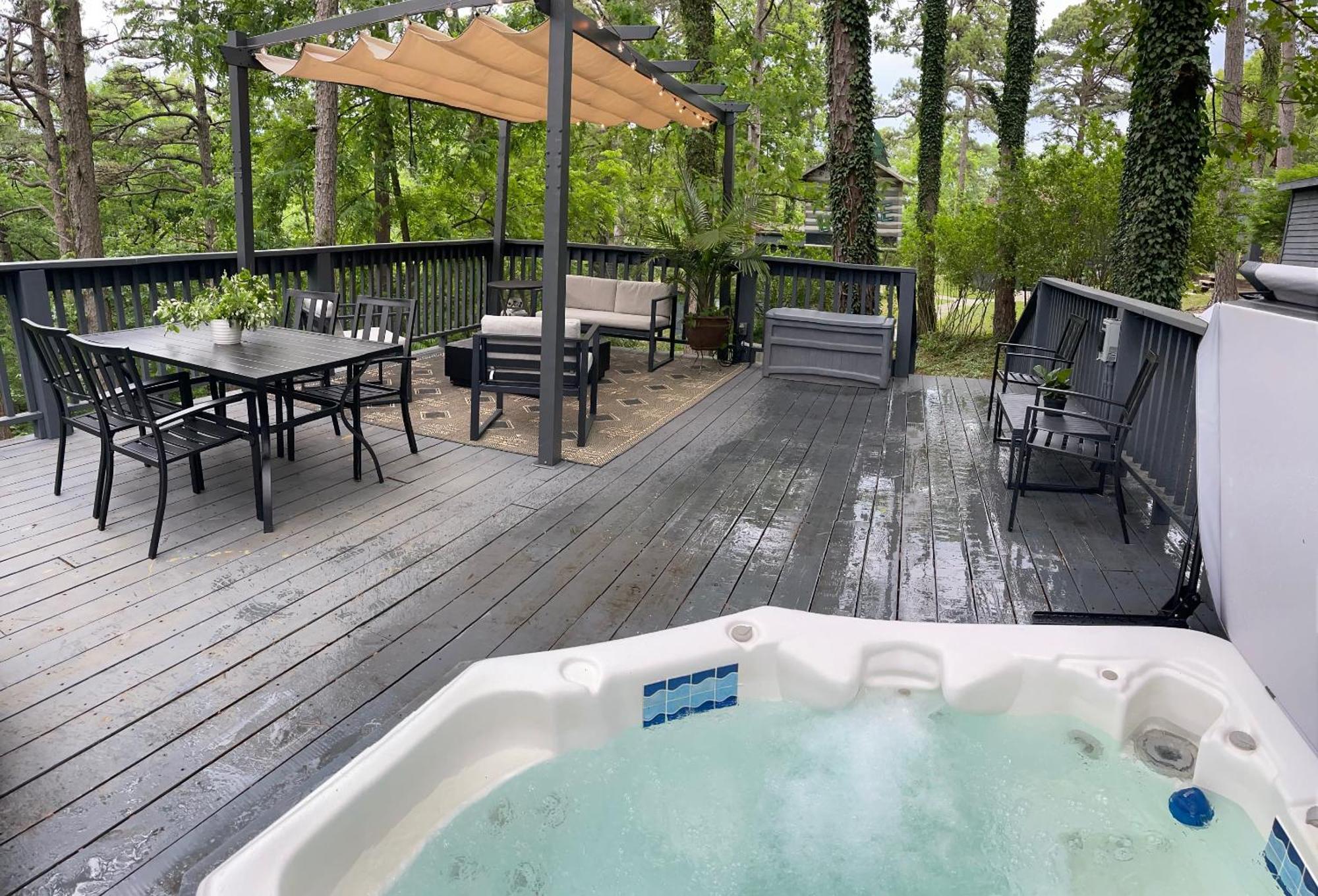 Adventure Cabin 5 - King W Private Hot Tub Villa Eureka Springs Luaran gambar